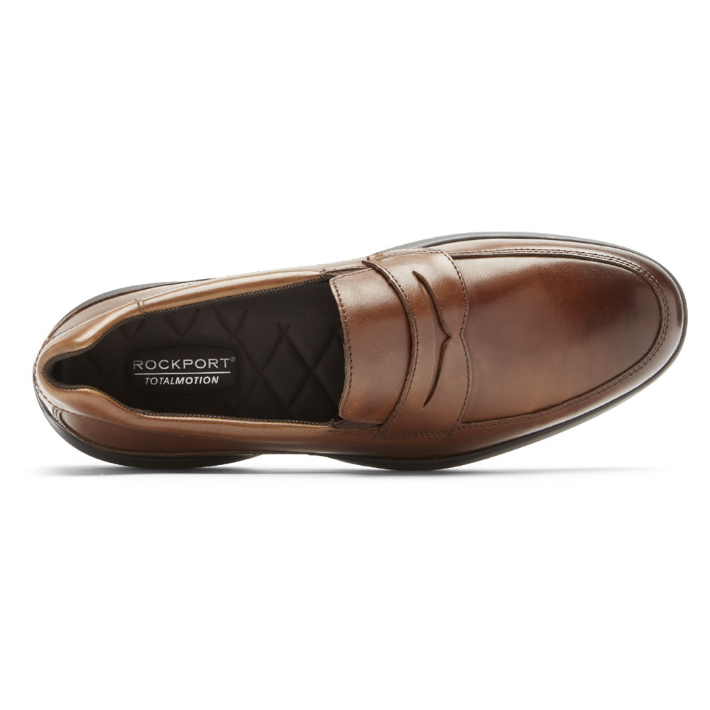 Rockport Loafers For Mens Brown - Total Motion Advance Penny - CY9723804